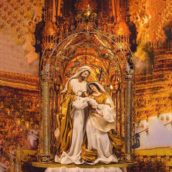 Sagrada Família com Altar 70 cm | Linha Sacra Formosinha - 1