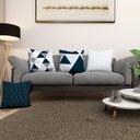 Ver imagem 2 de Kit 4 Almofadas Cheias 40cm X 40cm Decorativas Estampadas Digital Sala Sofá Quarto Geo Cinza