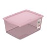 Caixa Organizadora Plástica Rosé 30l My Closet Ordene - 1