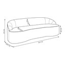 Ver imagem 4 de Sofá 3 Lugares para Sala de Estar Living 210cm Theo D06 Linho Pérola - Mpozenato