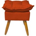 Ver mais imagens de Kit Namoradeira Poltrona e Puff Decorativo para Sala Manicure Consultório Alice Suede