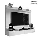 Ver imagem 5 de Painel para Tv até 55 Polegadas 2 Portas 3 Nichos Nigéria Preto