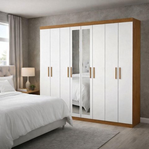 Guarda Roupa 8 Portas Espelho Gran Prime-grand Line
