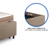 Bicama Box Solteiro Linho 88x188 com Dois Colchões Molas Ensacadas Berlim Probel - 8