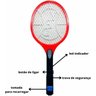 Raquete Elétrica Mata Mosquito Dengue Insetos Recarregável - 3
