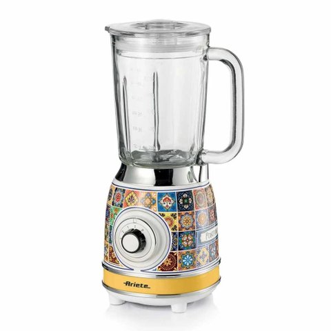 Liquidificador Retrô Ariete 1000W Copo de Vidro 1,5L - Modelo 583 220V Positano
