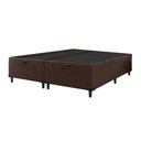 Ver imagem 5 de Cama Box Com Baú Queen 1,58M Marrom Marrom