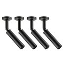 Ver imagem 1 de Kit 4 Spots Luminária Sobrepor G9 Alumínio Preto Iluminação Direcionada 15cm Neo Dital