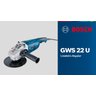 LIXADEIRA ANGULAR 7" 2200W 220V BOSCH GWS 22U - 4
