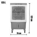 Ver imagem 2 de Climatizador Ar Frio Portátil Evaporativo 125 L Industrial Branco 220v Ventisol Clin125pro-02