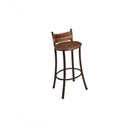 Ver imagem 3 de Conjunto Dinamarca 3 Banquetas 1 Mesa 60cm Bm Tubulares Conhaque/pathernon Caramelo