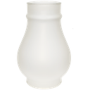 Ver imagem 1 de Cúpula Manga Tupan Vidro para Lampião e Decoração Retrô:fosco/liso