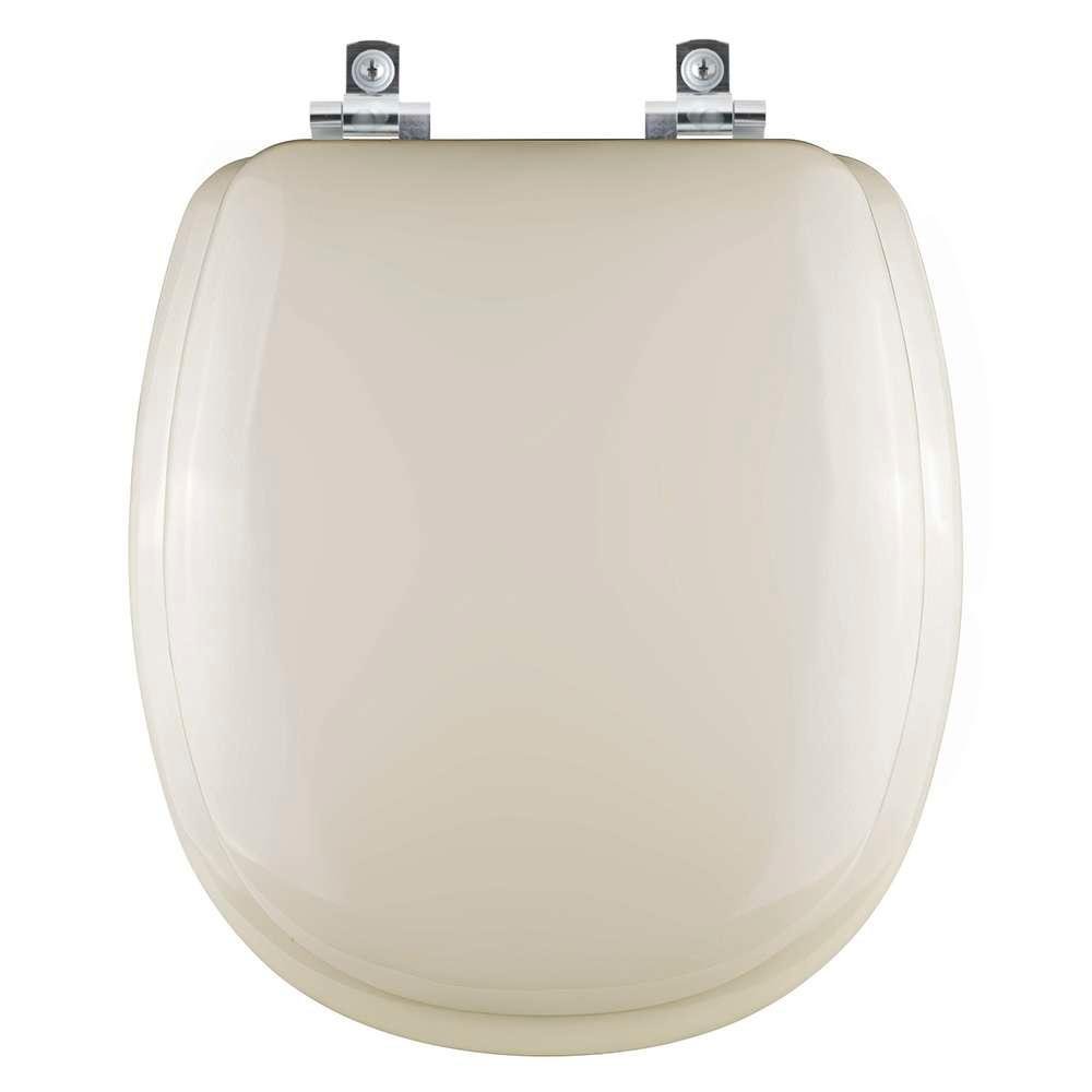 Tampa de Vaso Almofadado Soft Close Aspen Bege Claro para Bacia Deca - 1