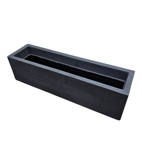 Vaso Cachepot Jardineira Floreira 57cm Polietileno - Cinza Chumbo - Floreira