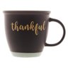 Caneca em Cerâmica Bon Gourmet Thankful Preto e Azul 380ml - 3