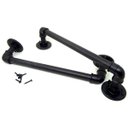 Ver imagem 4 de Puxador de Porta Tubular em PVC 1/2 x 35cm Kit com 2 Unid - Madareli