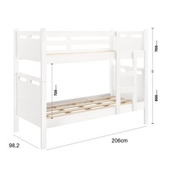 Beliche Solteiro Jaspe - Vira Duas Camas 100% Mdf - 5