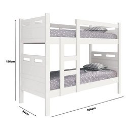 Beliche Solteiro Jaspe - Vira Duas Camas 100% Mdf - 4