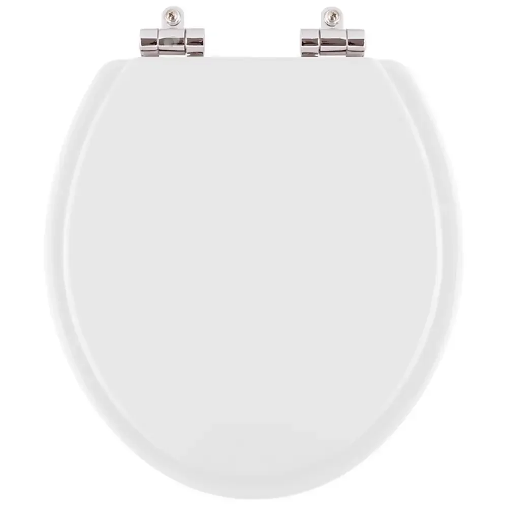Assento Sanitário Poliester Soft Close Contemporary Branco para vaso Hervy - 1