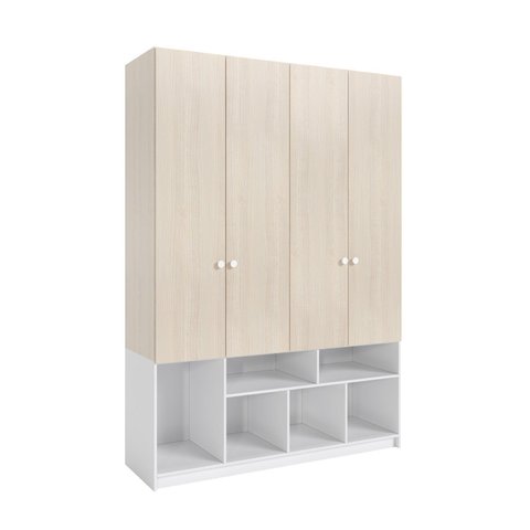 Guarda-roupa 4 Portas com Nichos Curió Casatema MadeiraOriginals