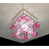 Lustre Luminária Plafon Decorar Quarto Infantil De Menina Tema Borboletas Decoração Rosa Pink - Caio - 6