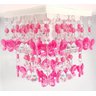 Lustre Luminária Plafon Decorar Quarto Infantil De Menina Tema Borboletas Decoração Rosa Pink - Caio - 1
