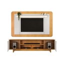 Ver imagem 4 de Rack c/Painel p/ TV 70 pol Ector 220cm Cedro/Bali DJ Móveis