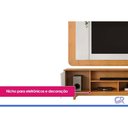 Ver mais imagens de Rack c/Painel p/ TV 70 pol Ector 220cm Cedro/Bali DJ Móveis
