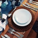 Ver imagem 5 de Kit 6 Pratos Rasos Tramontina Porcelana Branco 28cm Sophia Mesa Posta Restaurante