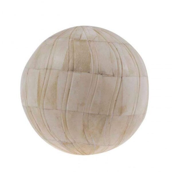 Bola Decorativa em Osso Esculpido 8cm Vênus Victrix - 1