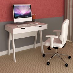 Penteadeira Multiuso 90,5 Cm com Espelho e 1 Gaveta Cor:branco - 4