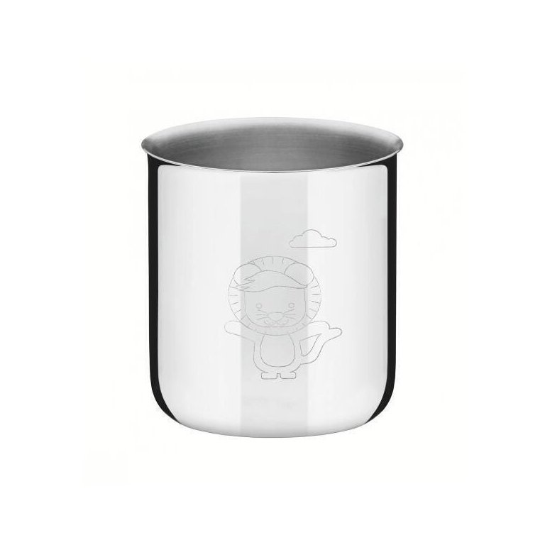 Copo Infantil Tramontina Baby Friends Em Aço Inox 340 Ml