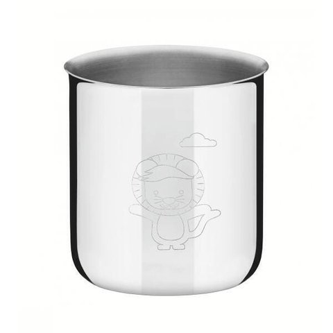 Copo Infantil Tramontina Baby Friends Em Aço Inox 340 Ml
