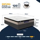 Ver imagem 3 de Cama Box com Colchão Gazin de Espuma D33 Pillow In Force Mid Queen 158cm