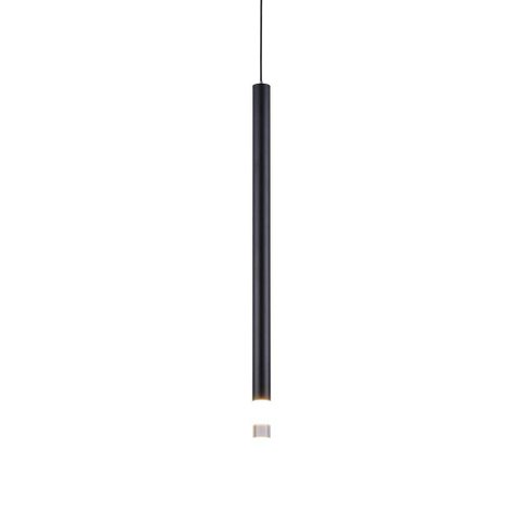 Lustre Pendente Nordecor Lana 2692 50cm Preto Led Bivolt Preto 2692