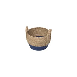 Kit 3 Cestos Nang em Fibra Natural com Marinho - 2 Kit 3 Cestos Nang em Fibra Natural com Marinho - 2