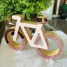 Bicicleta Em Madeira Decoryou - Ref 320 Rosa Espelhado - 4