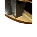 Ver imagem 6 de Kit 2 Espelhos Orgânicos de Parede Decorativos com Borda de Couro Sintético Marrom