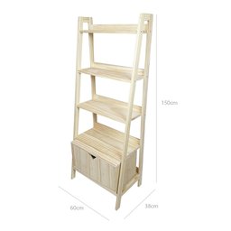 Conjunto Estante Pipa com Nicho com Porta Cubomob MEL - 5