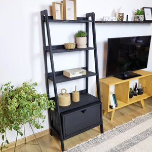 Conjunto Estante Pipa com Nicho com Porta Cubomob MEL