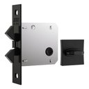Ver imagem 1 de Fechadura Porta De Correr 1006s Wc Preto Fosco Quadrada Stam