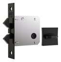 Ver imagem 1 de Fechadura Porta De Correr 1006s Wc Preto Fosco Quadrada Stam