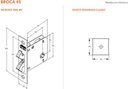 Ver imagem 5 de Fechadura Porta De Correr 1006s Wc Preto Fosco Quadrada Stam