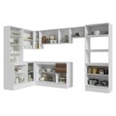 Ver imagem 5 de Armário de Cozinha Completa de Canto 100% MDF 447 cm Branco/Rustic/Crema Smart Madesa 03