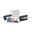 Ver imagem 1 de Cabide de Saia e Shorts Cromado Organização Roupa Armario - Kit com 20 Unidades