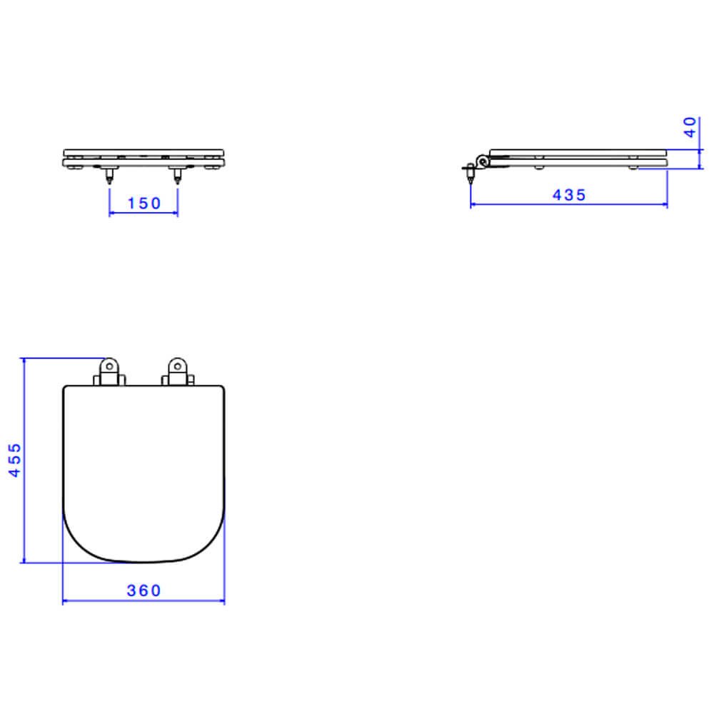 Assento Poliester Ap217 17 Branco Slow Close - Deca Deca Loucas - 2