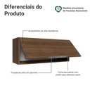 Ver imagem 3 de Armário Aéreo para Quarto 80 cm 1 Porta Basculante Rustic Neo Madesa