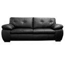Ver imagem 3 de Sofá de Couro 3 Lugares Texas 208cm M06 Cor Preto 450 - Doce Sonho Móveis SOFÁ 2 LUGARES 3 LUGARES C