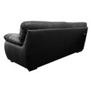 Ver imagem 6 de Sofá de Couro 3 Lugares Texas 208cm M06 Cor Preto 450 - Doce Sonho Móveis SOFÁ 2 LUGARES 3 LUGARES C