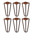 Ver imagem 1 de Kit 6 Pés de Metal 15 CM Hairpin Legs Mesas de Centro Puffs Bronze